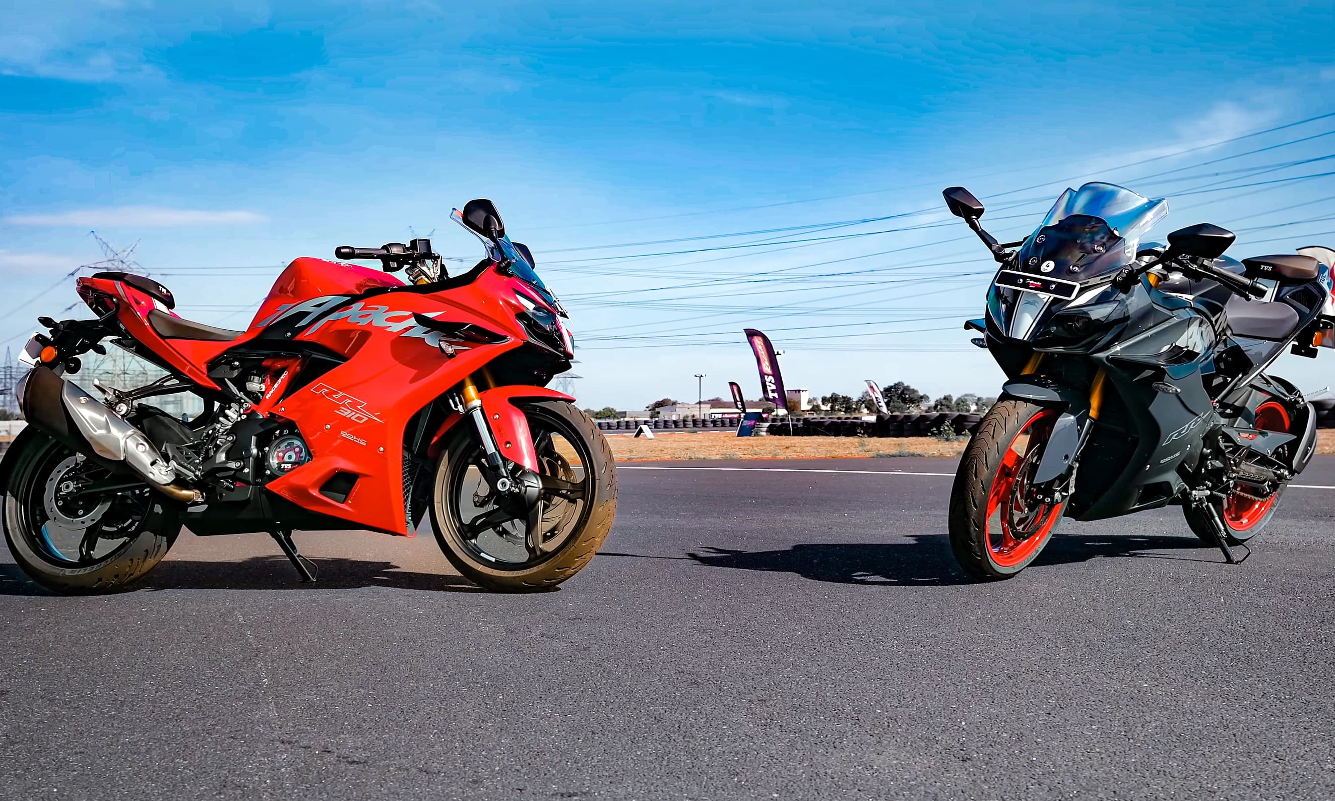 TVS APACHE 310 RR GRAY